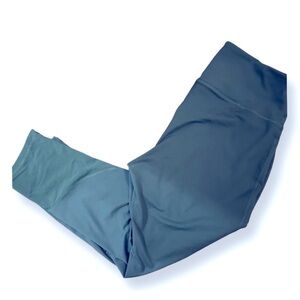 Old Navy Teal Green Elevate Leggings Go Dry Size XL Tall Sheer Fabric Detail